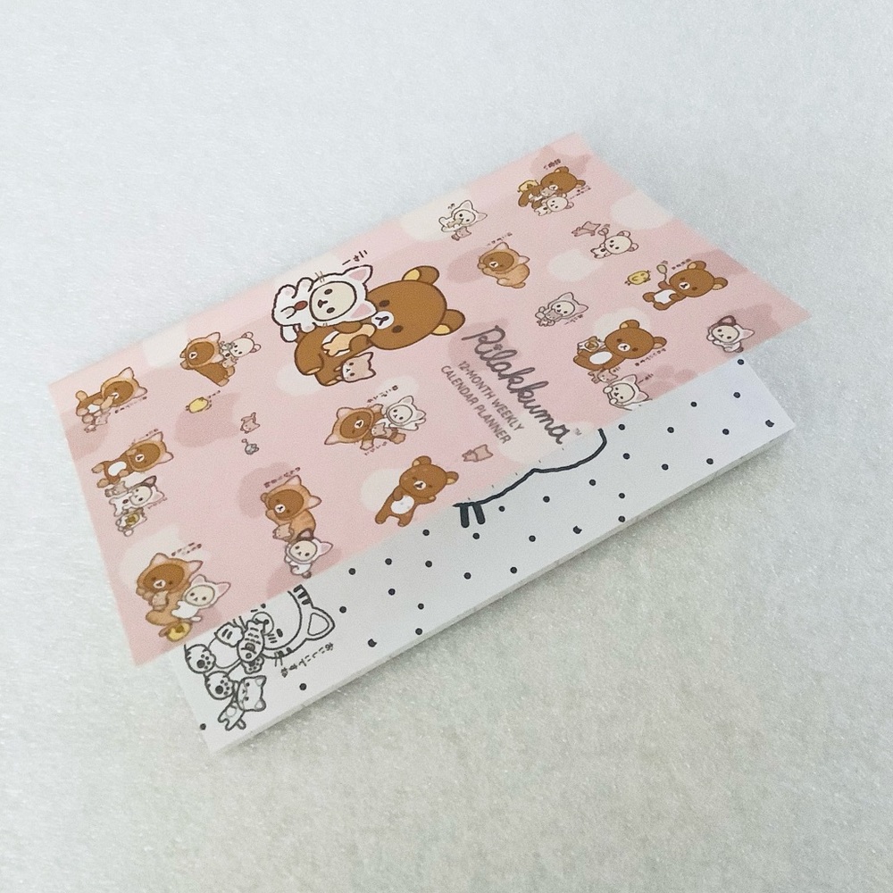 San-X Rilakkuma 12M weekly calendar